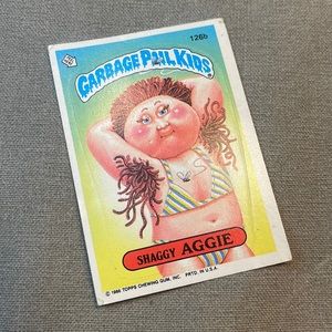 Garbage Pail Kids “Shaggy Aggie” Collectible Card (Sticker)